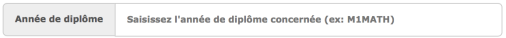 Année de diplôme